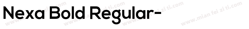 Nexa Bold Regular字体转换